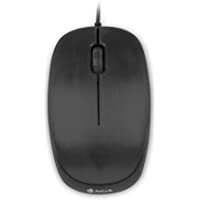 NGS Flame Ratón Óptico 1000dpi con Cable USB- Ratón para Ordenador o Portátil con 3 Botones- Ambidiestro- Negro